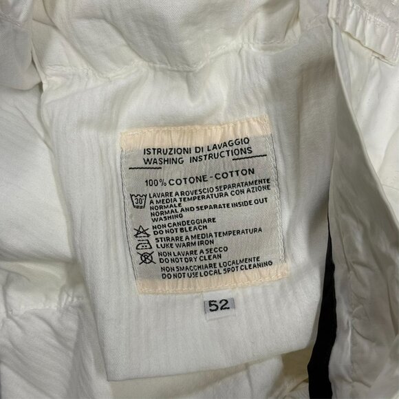Pal Zileri Chinos White Cotton Pants Tech Lightweight Italy 32x31 - Picture 6 of 10
